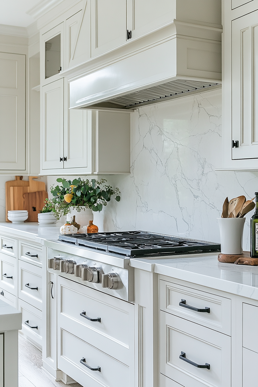 white shaker kitchen cabinets
