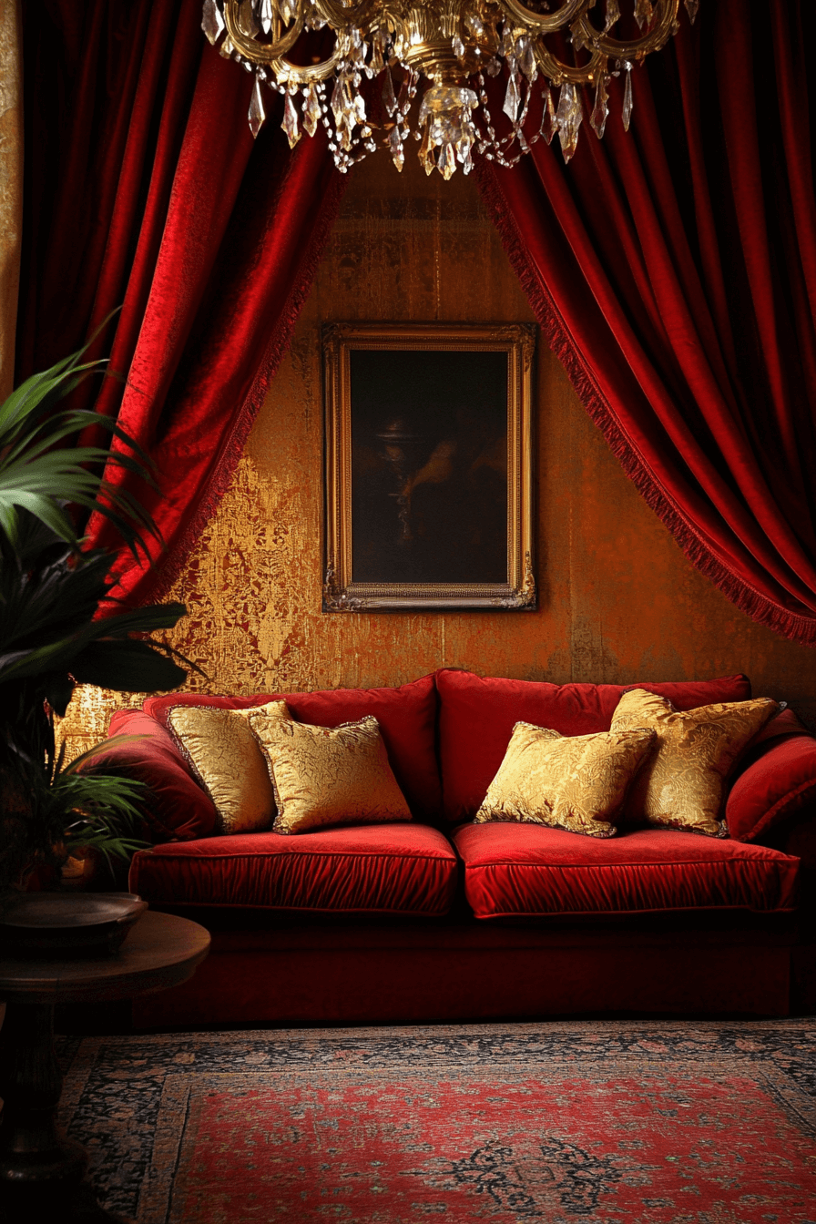 rust couch living room ideas