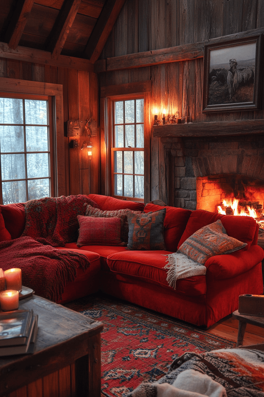 rust couch living room ideas