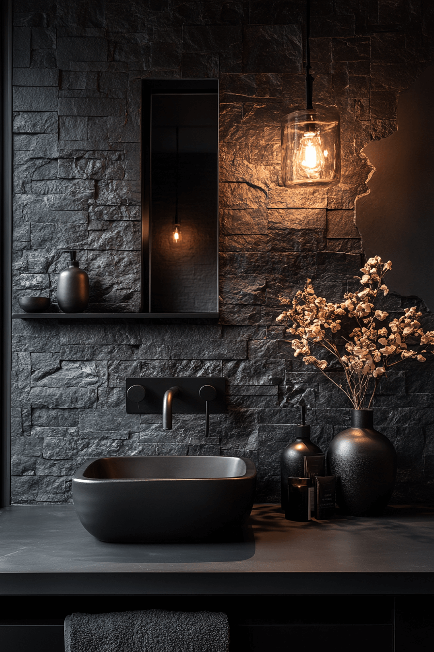 moody powder room