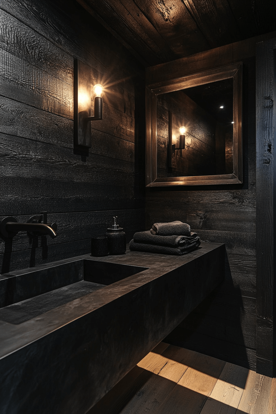 moody powder room