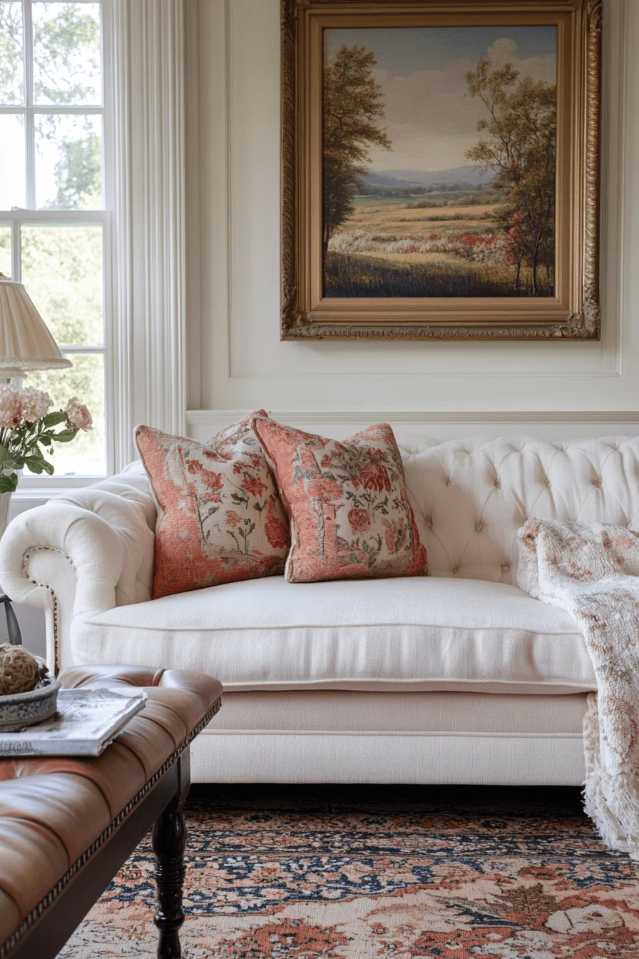 29 Granny Chic Living Room Decor Styles Filled with Charm and Cozy Joy 17 granny chic decor living room