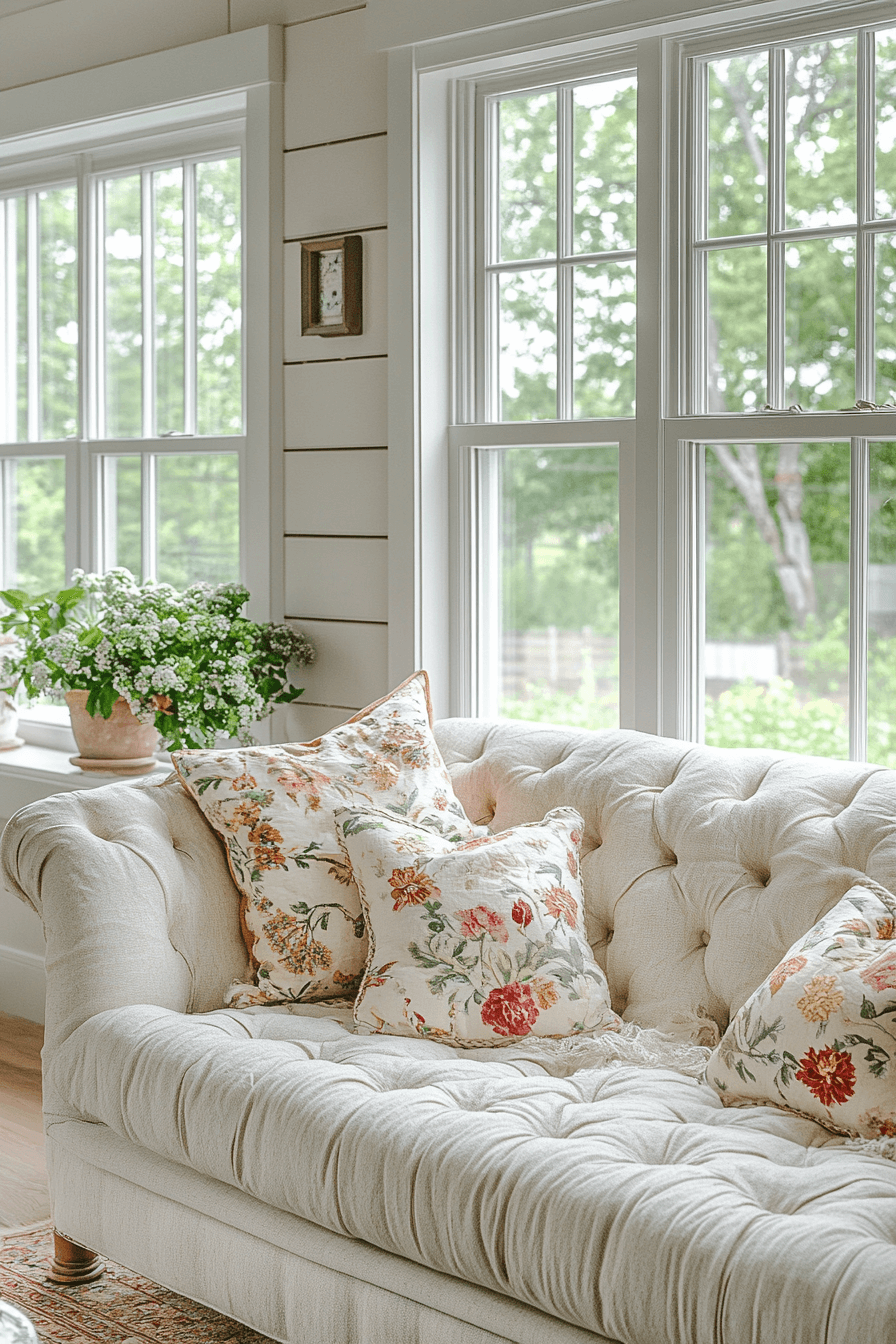 granny chic decor living room
