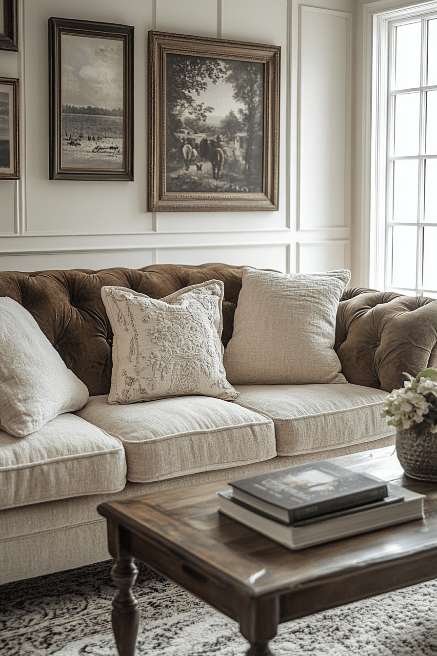 granny chic decor living room