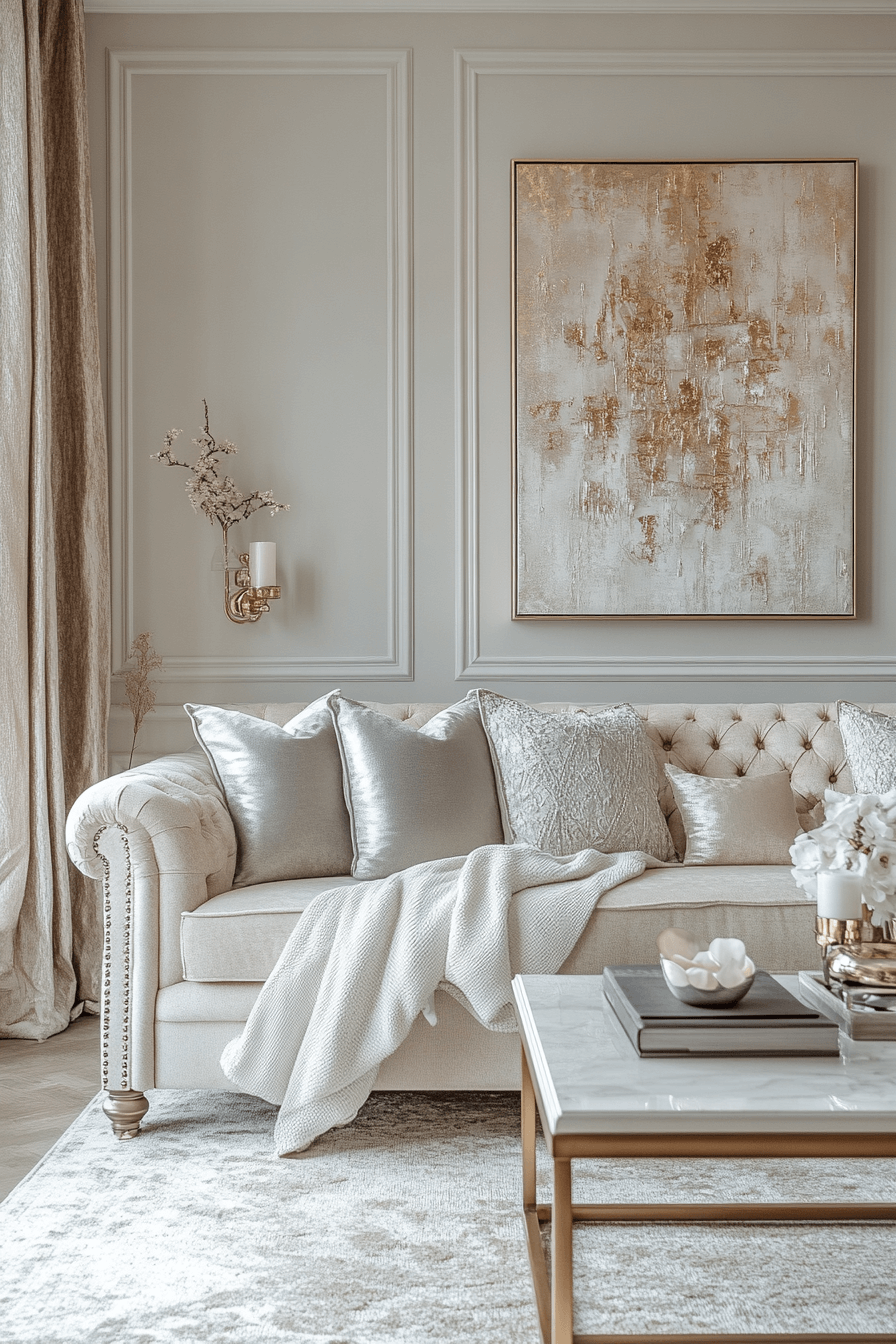 granny chic decor living room