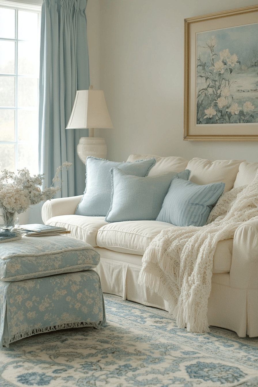 granny chic decor living room