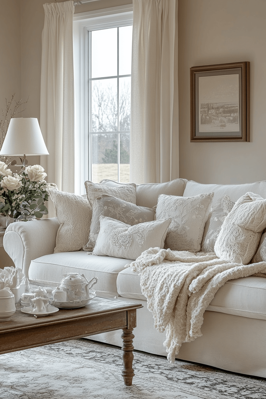granny chic decor living room