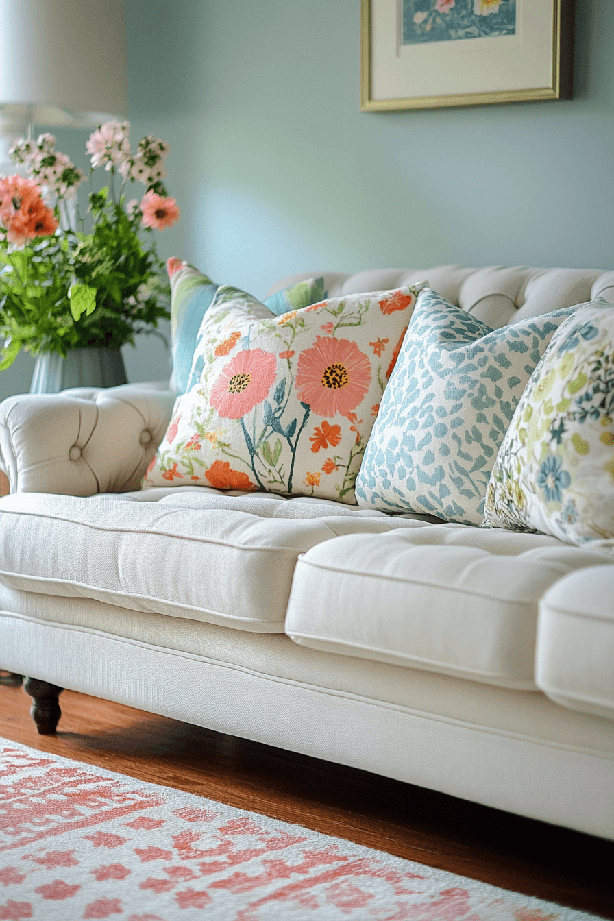 granny chic decor living room