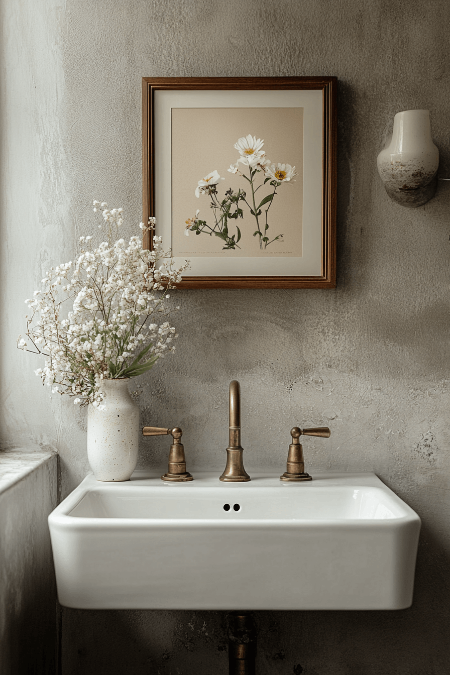 granny chic bathroom