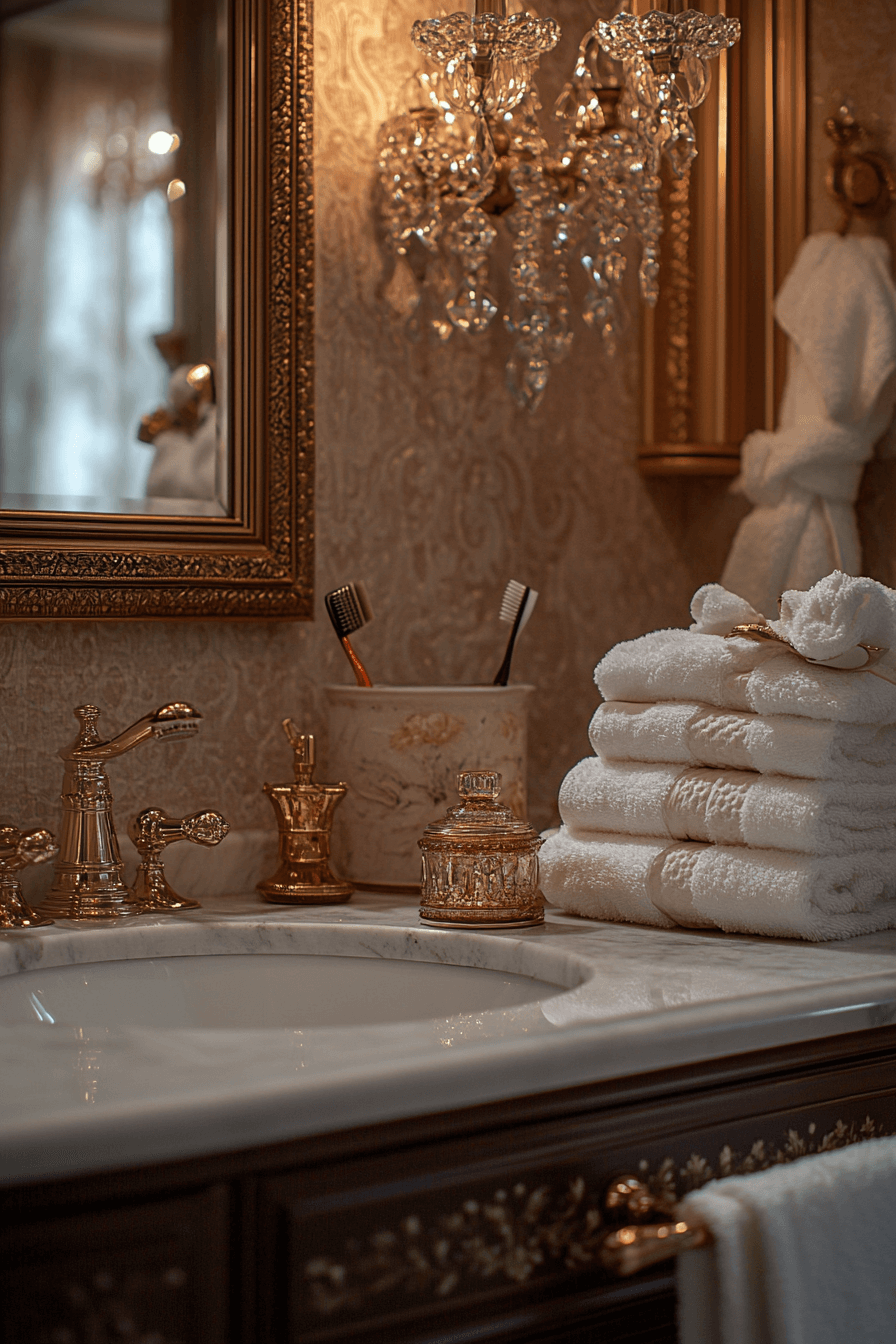 granny chic bathroom
