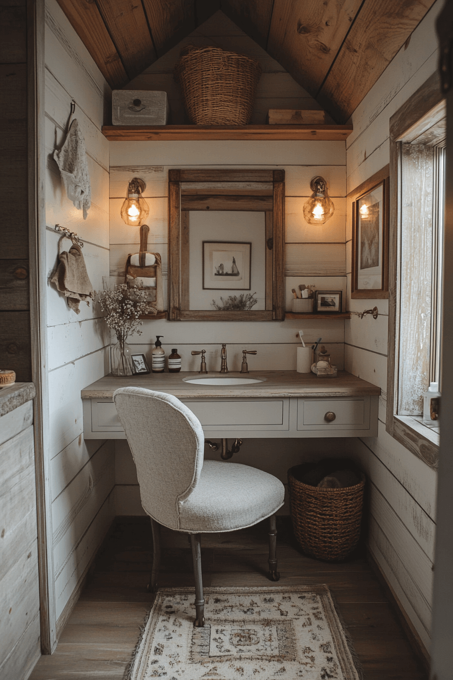 granny chic bathroom