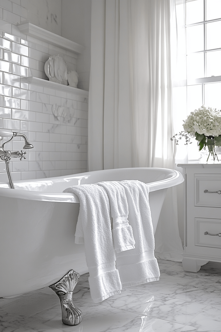 granny chic bathroom