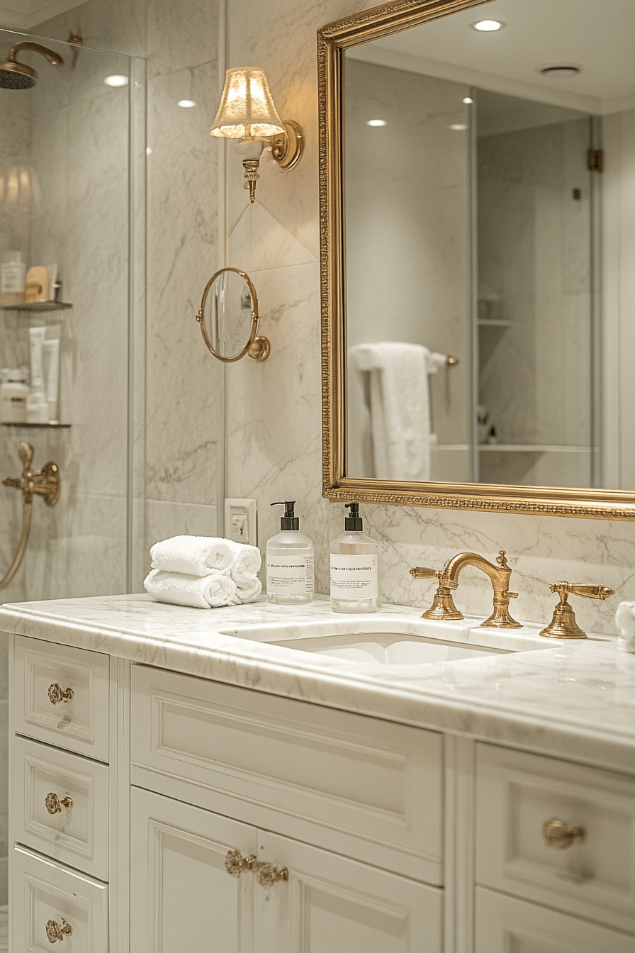 granny chic bathroom