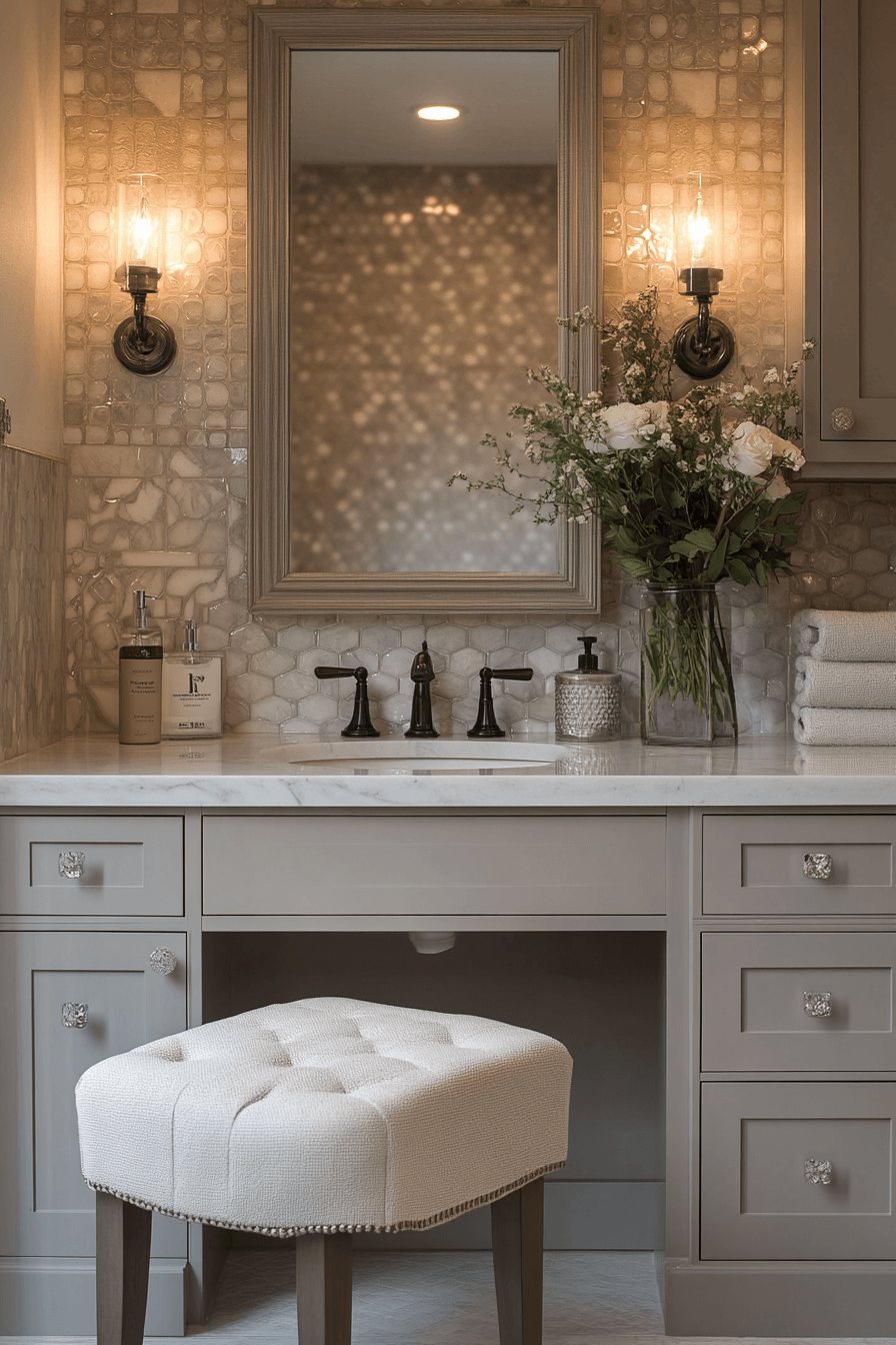 granny chic bathroom