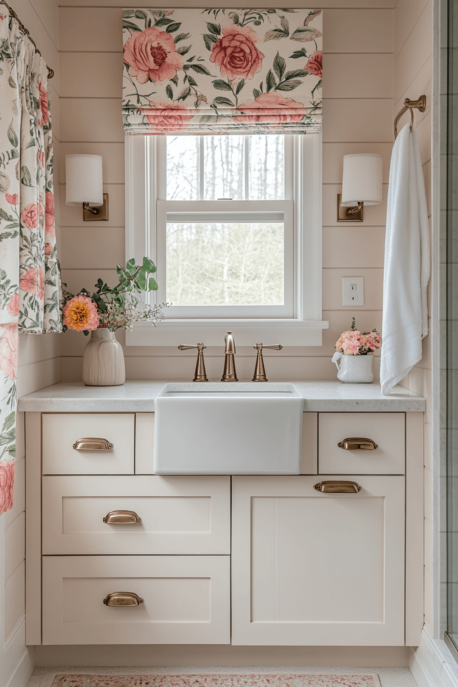 granny chic bathroom