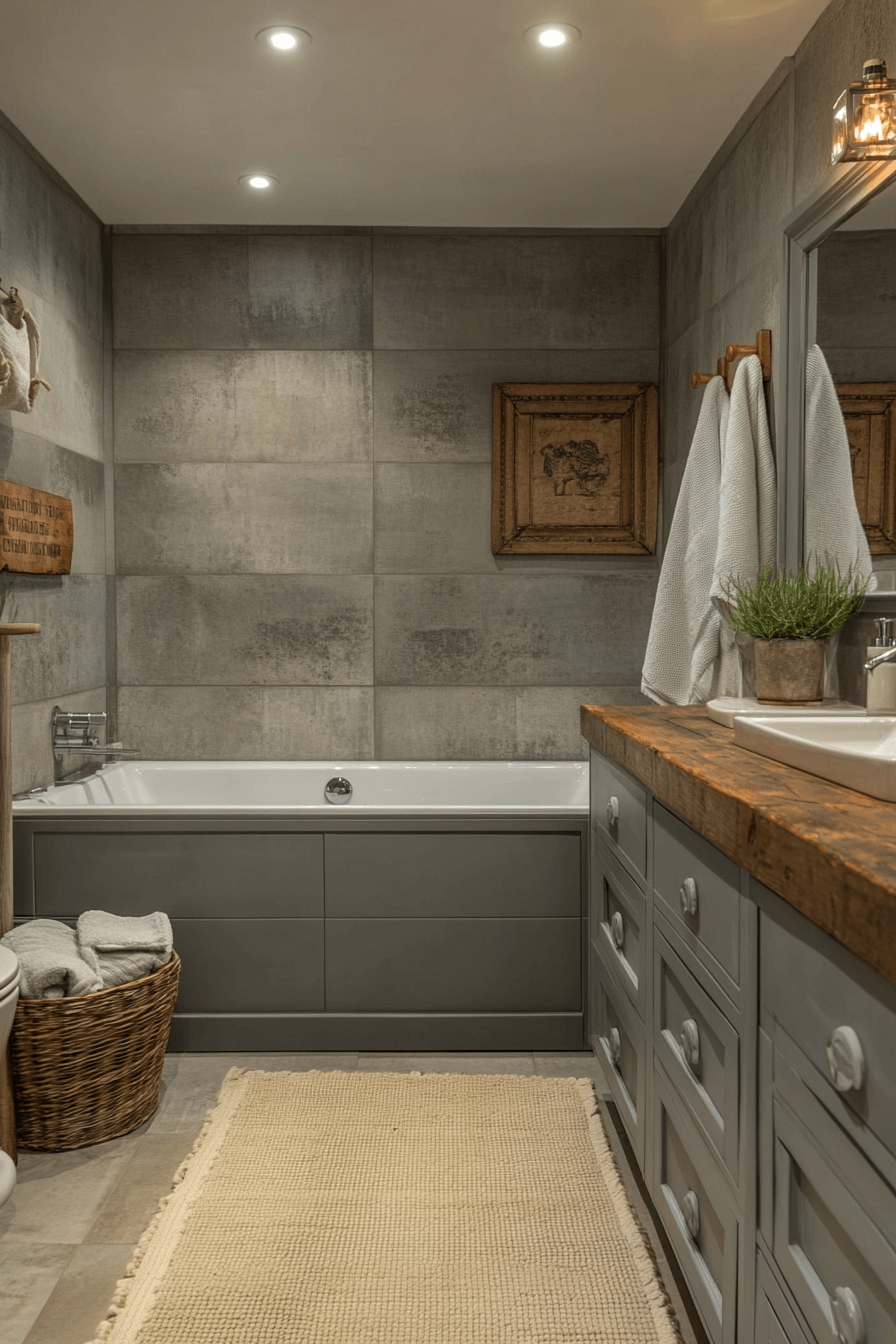 granny chic bathroom