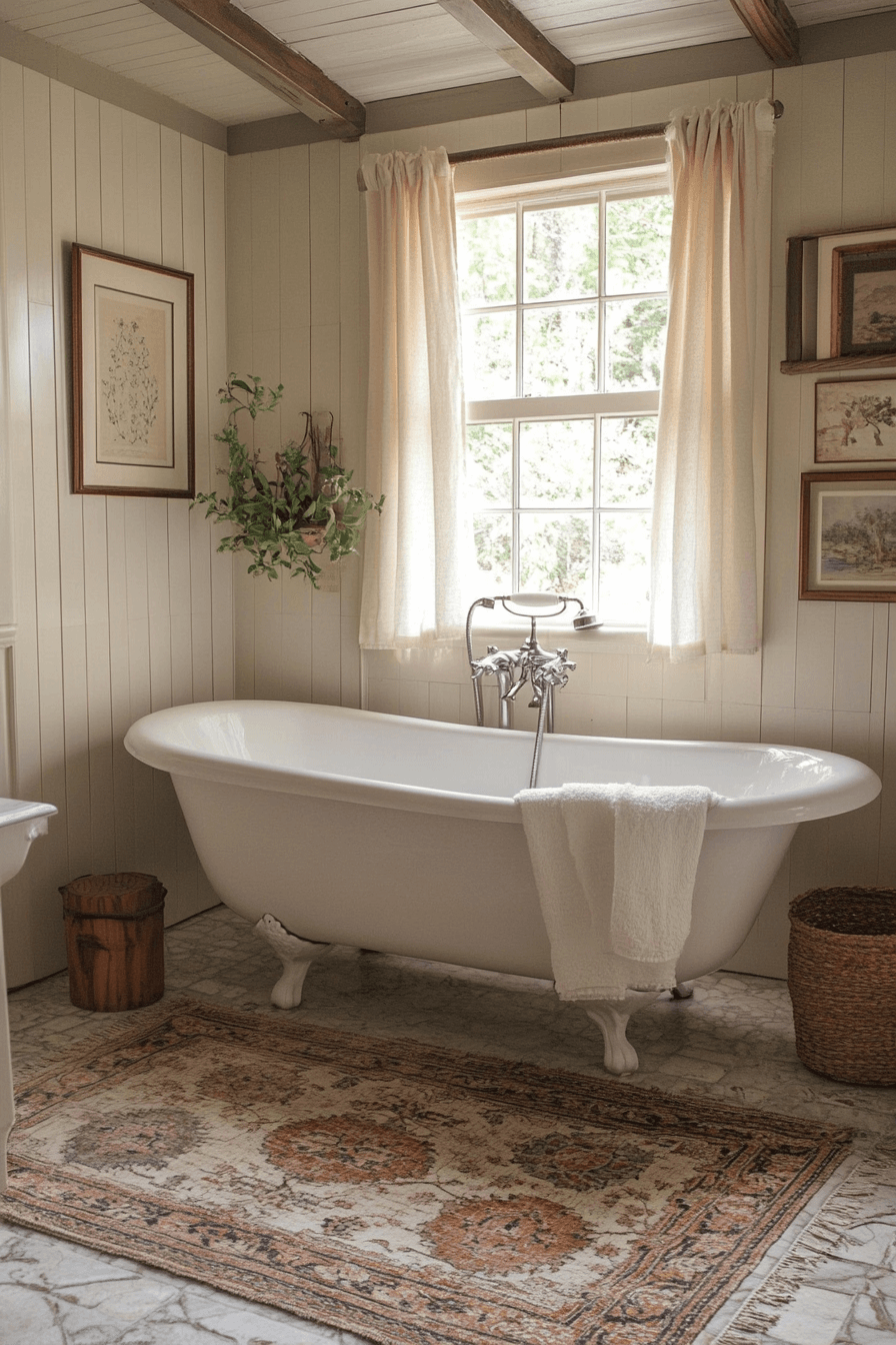 granny chic bathroom