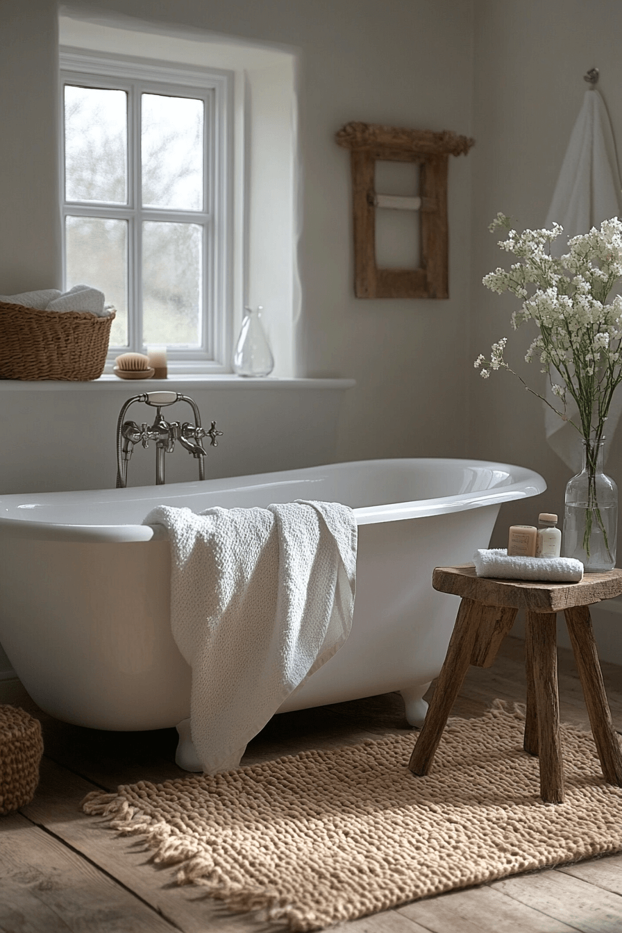 granny chic bathroom