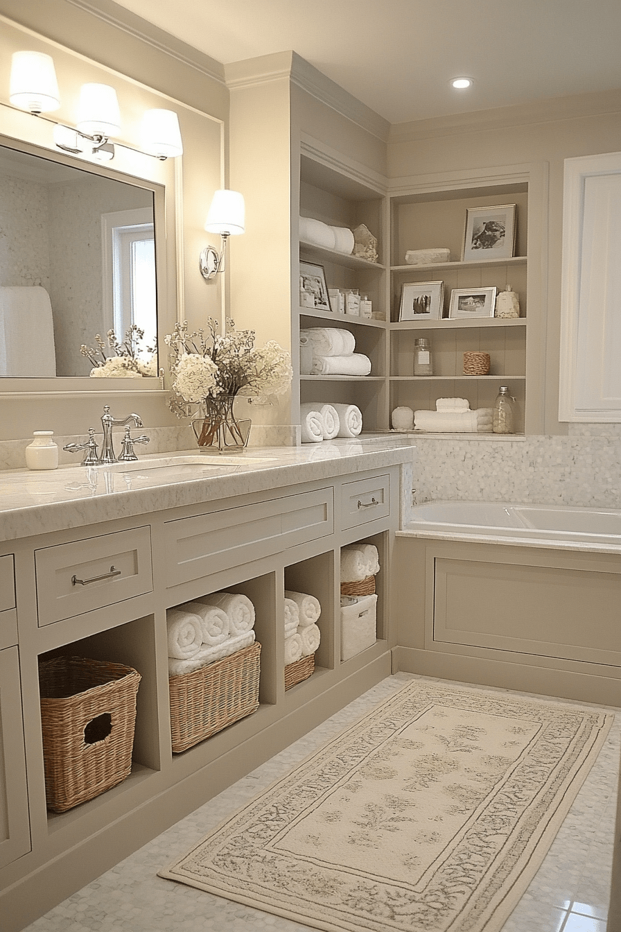 granny chic bathroom