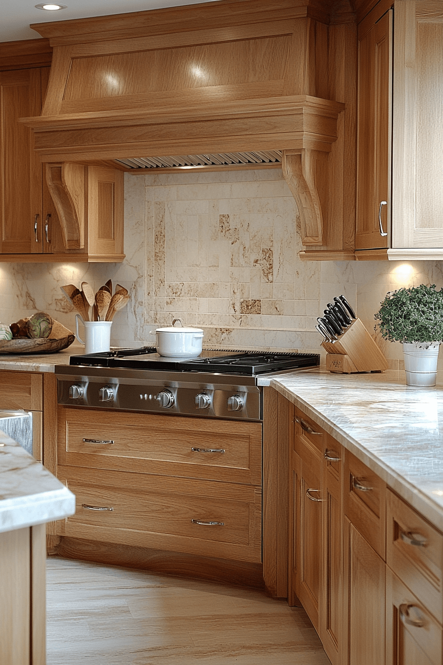 natural maple kitchen cabinets