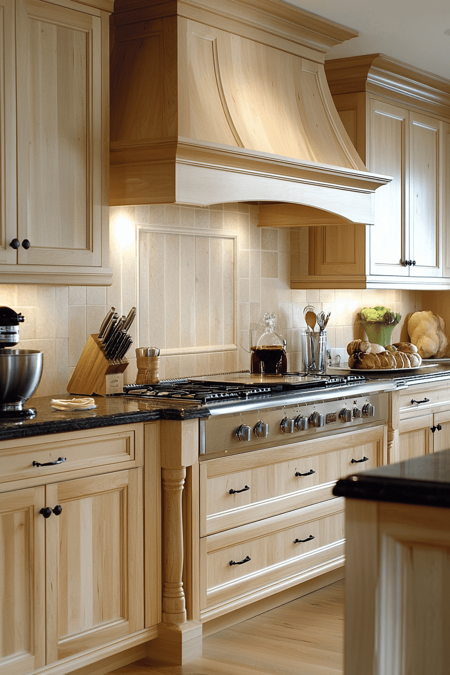 natural maple kitchen cabinets