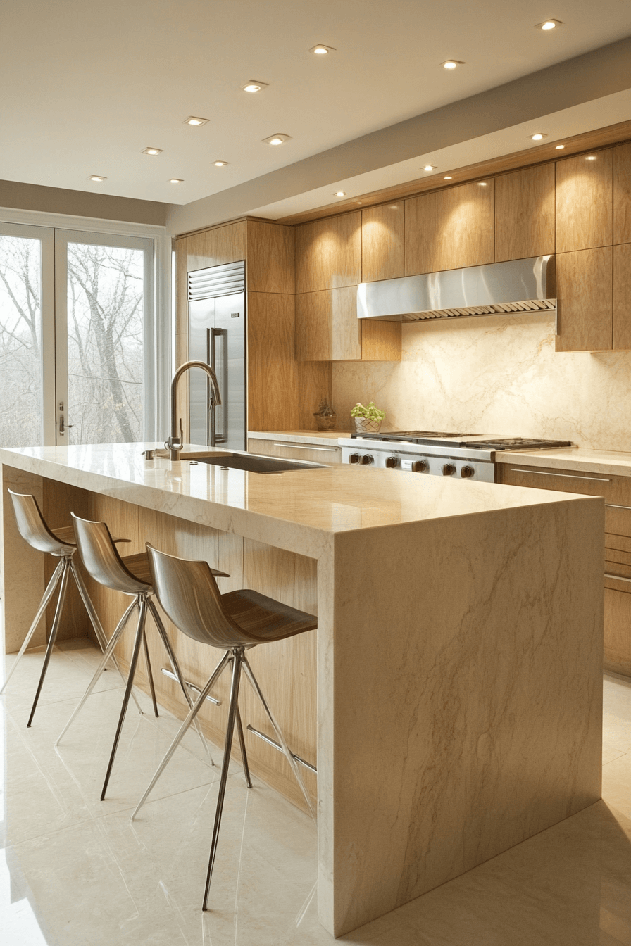 natural maple kitchen cabinets