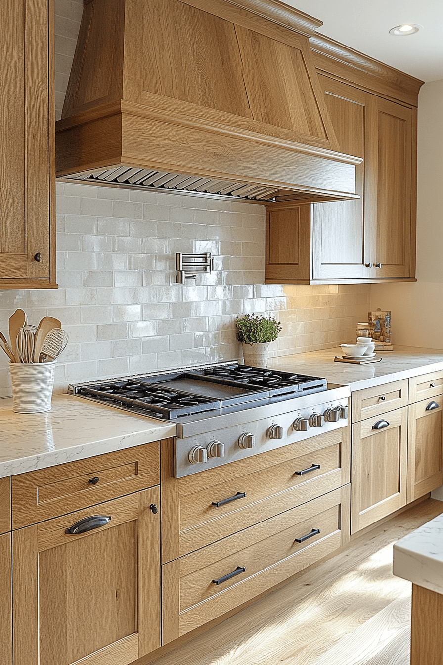 natural maple kitchen cabinets