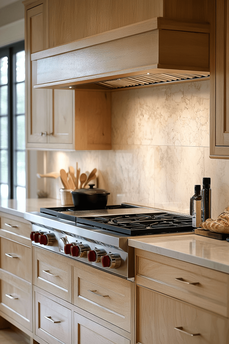 natural maple kitchen cabinets
