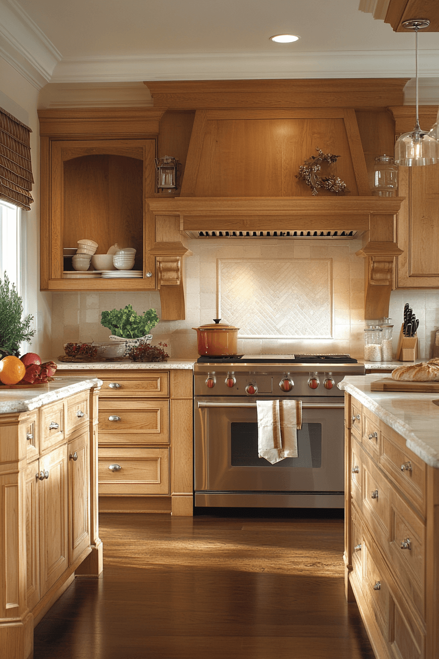 natural maple kitchen cabinets