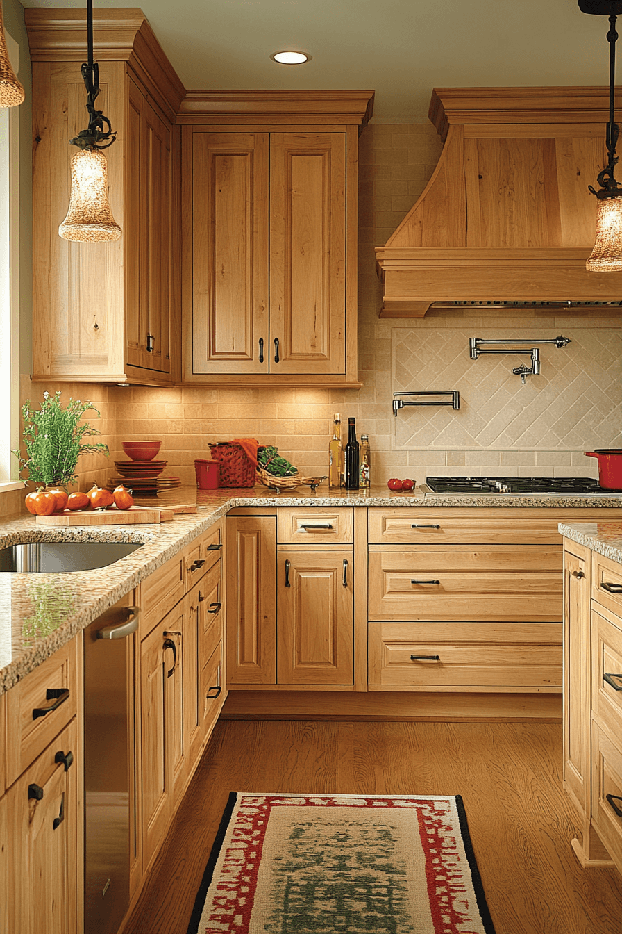 natural maple kitchen cabinets