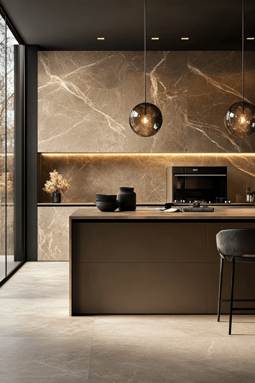 beige kitchen cabinets