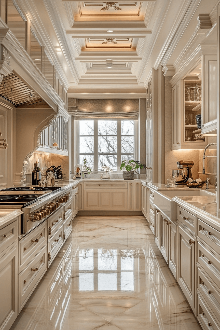 beige kitchen cabinets