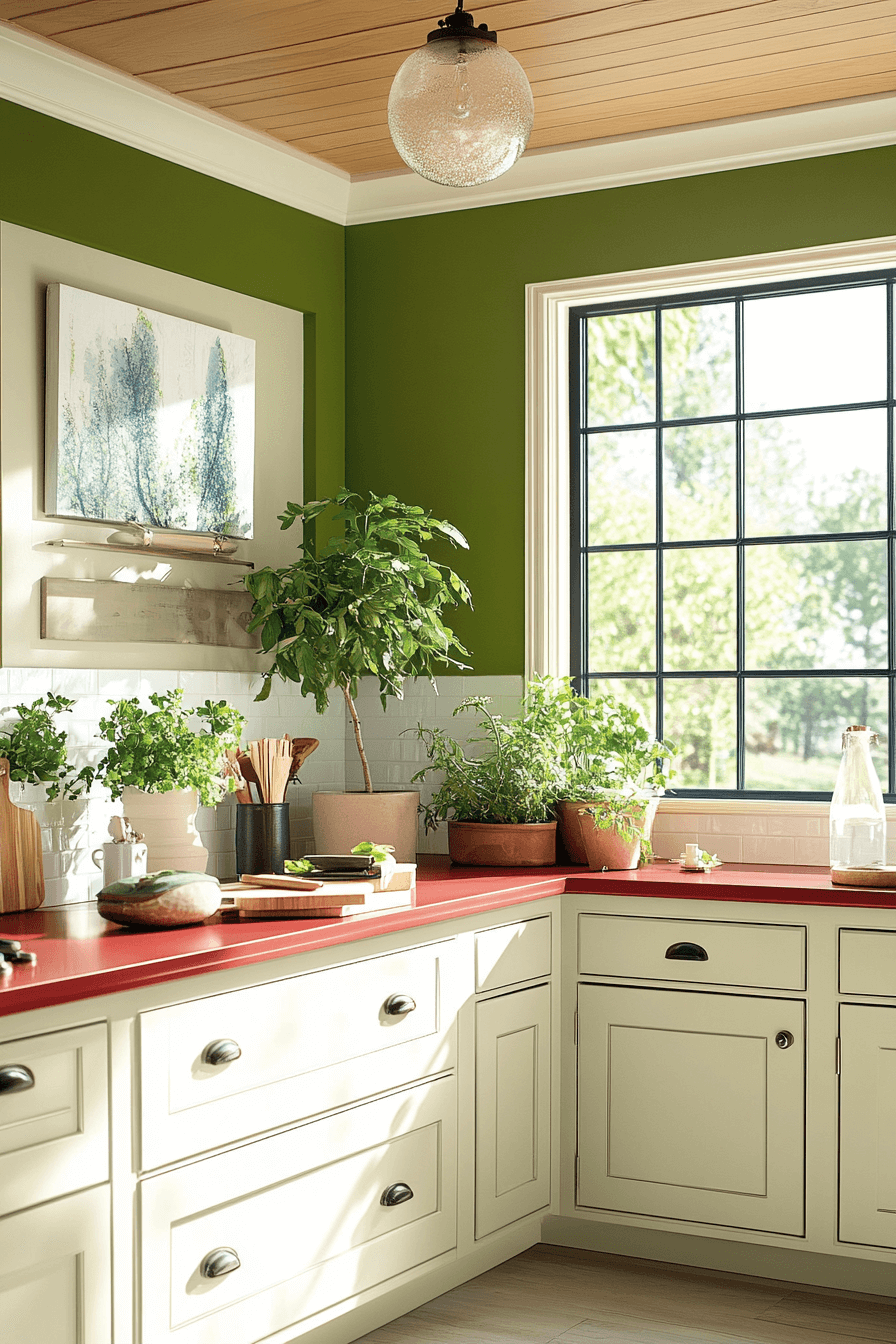 beige kitchen cabinets