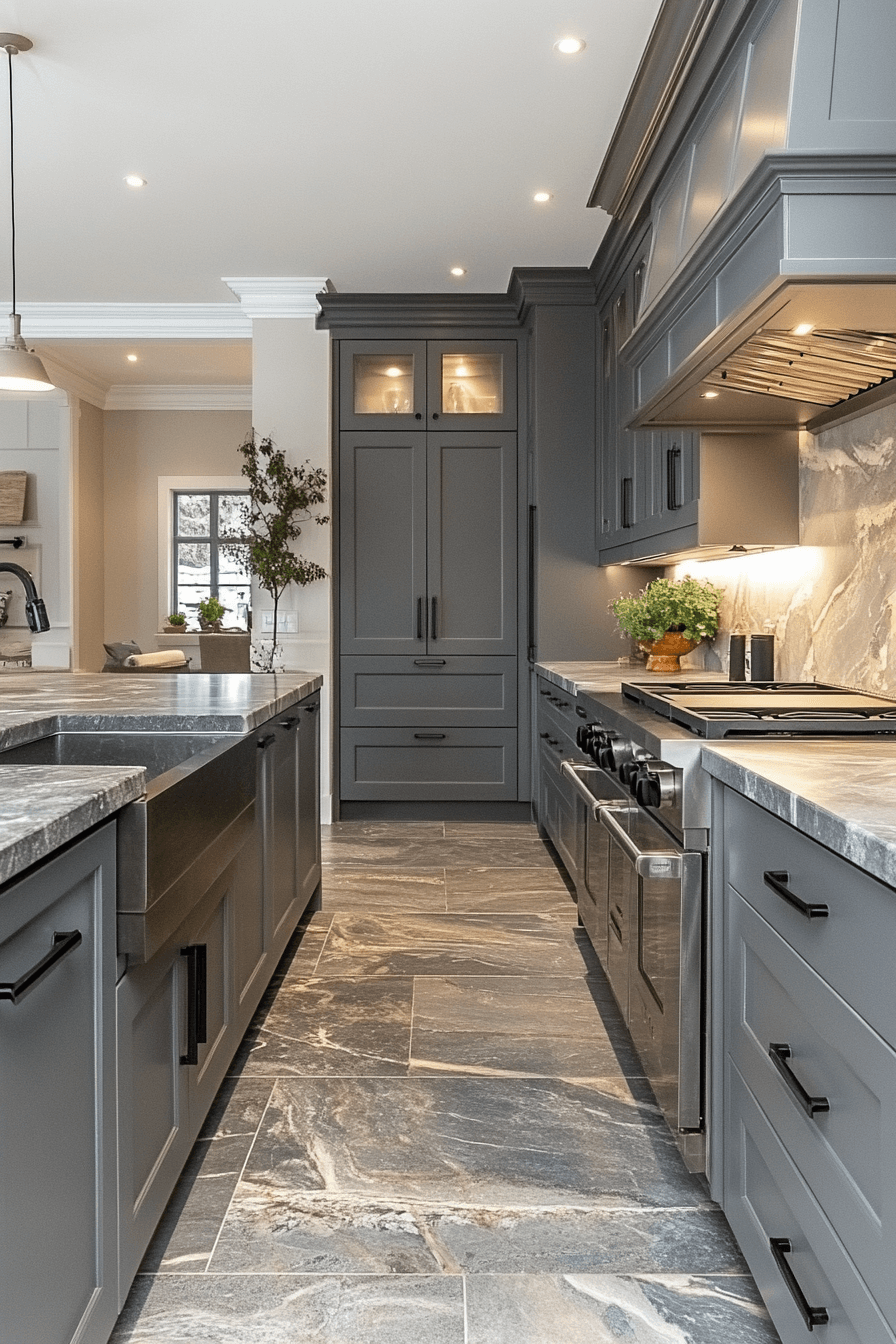 Earthy Slate Appeal Light Gray Kitchen Cabinets light gray kitchen cabinets