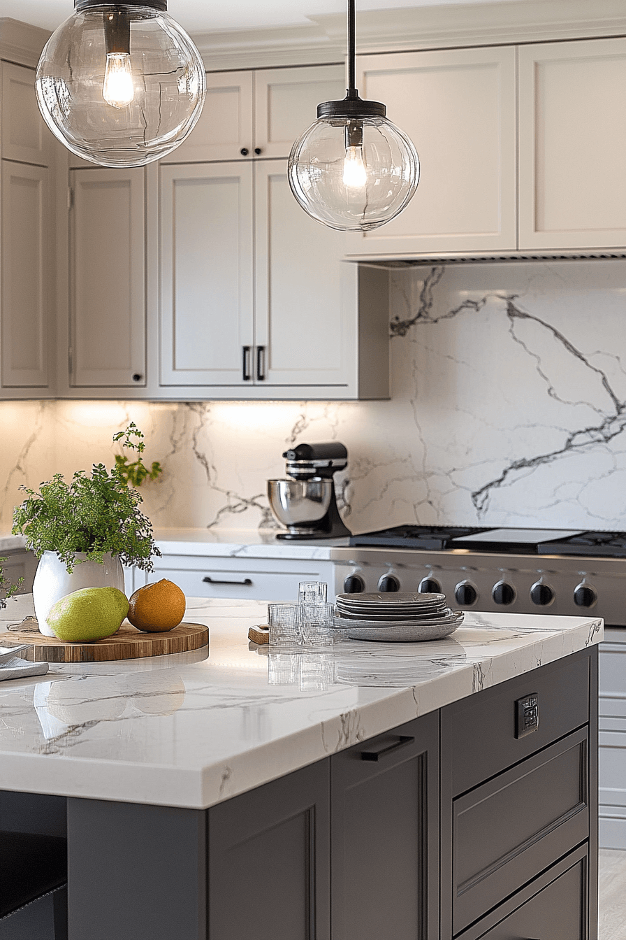 Marble Glow Light Gray Kitchen Cabinets light gray kitchen cabinets