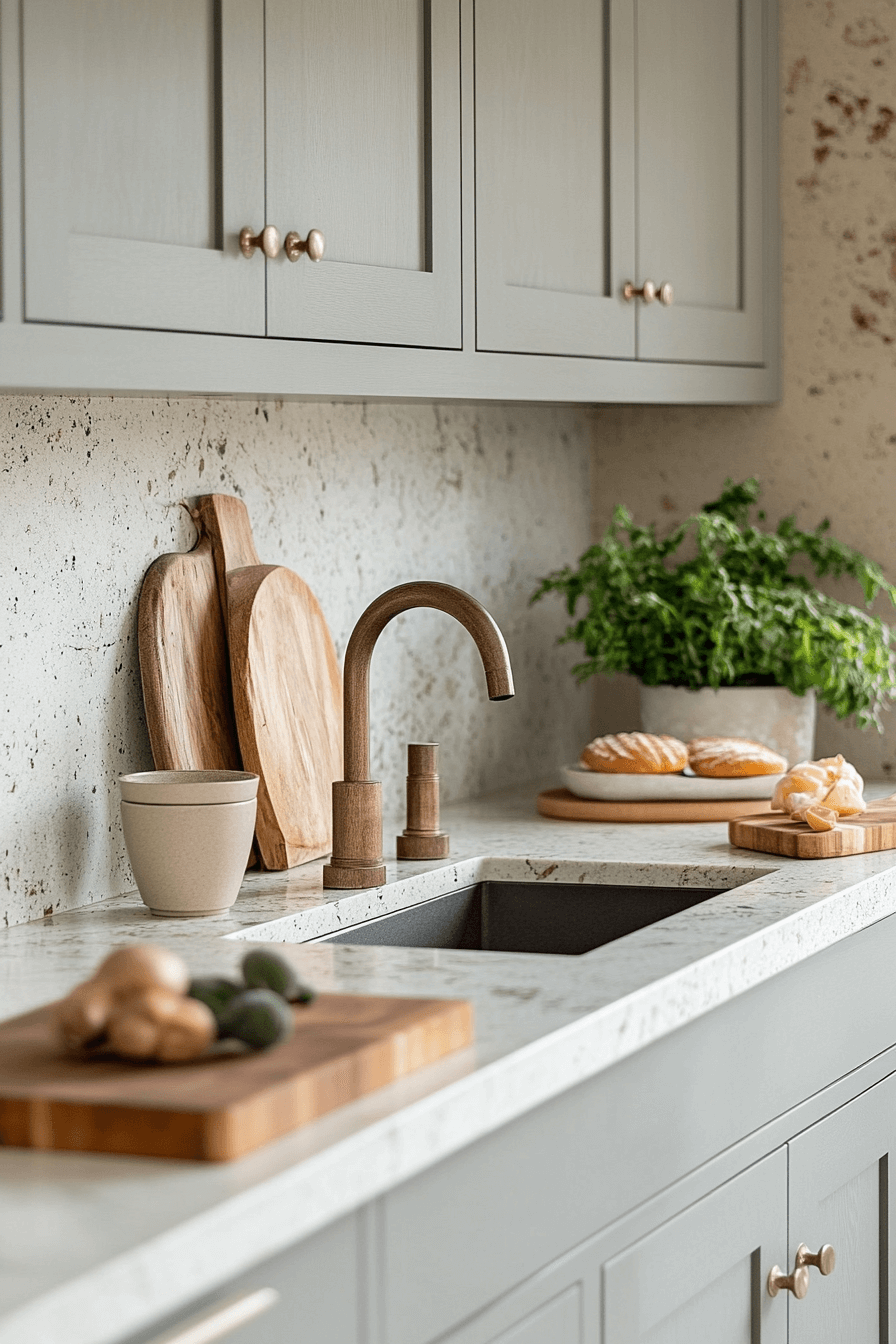 Zen Stone Calm Light Gray Kitchen Cabinets light gray kitchen cabinets