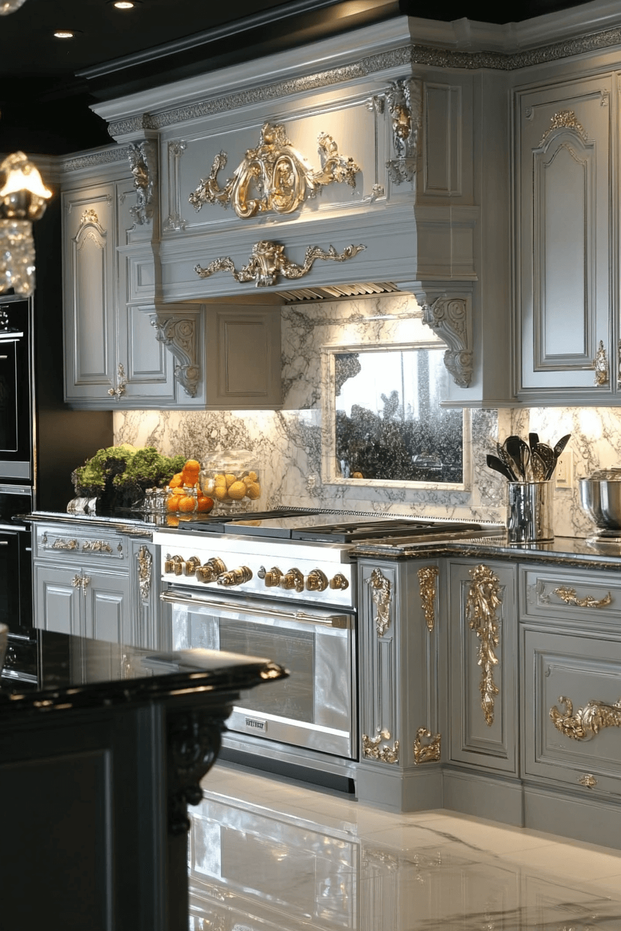 Luxe Silver Lining Light Gray Kitchen Cabinets light gray kitchen cabinets