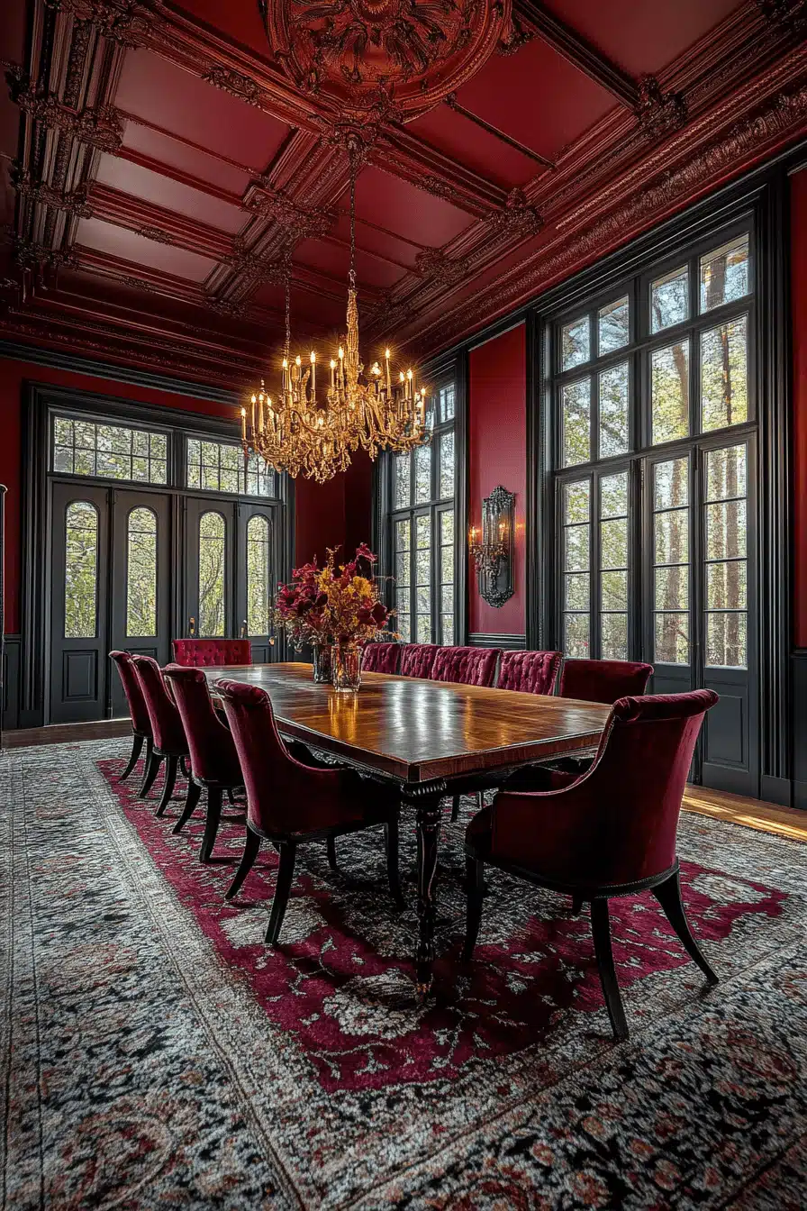 modern victorian dining room