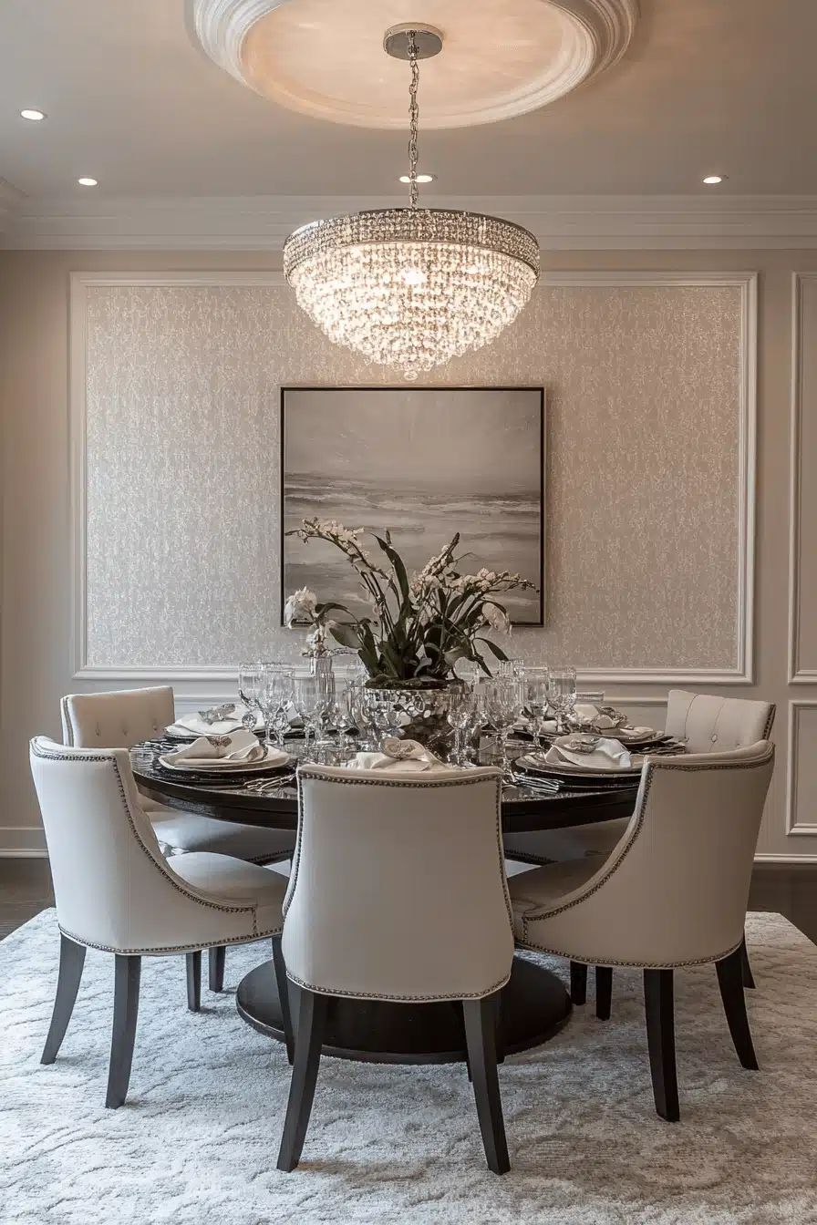 modern victorian dining room