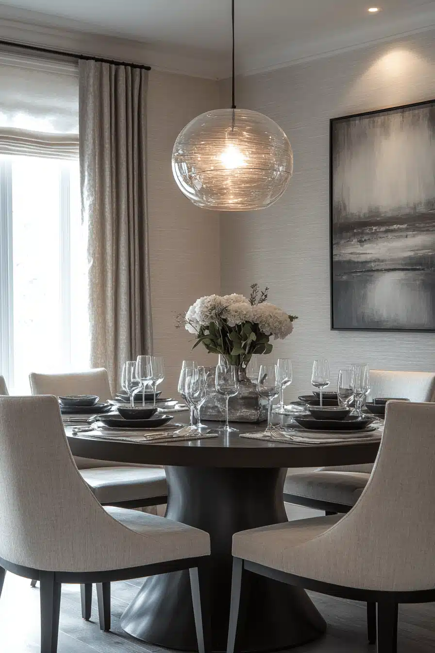 modern victorian dining room