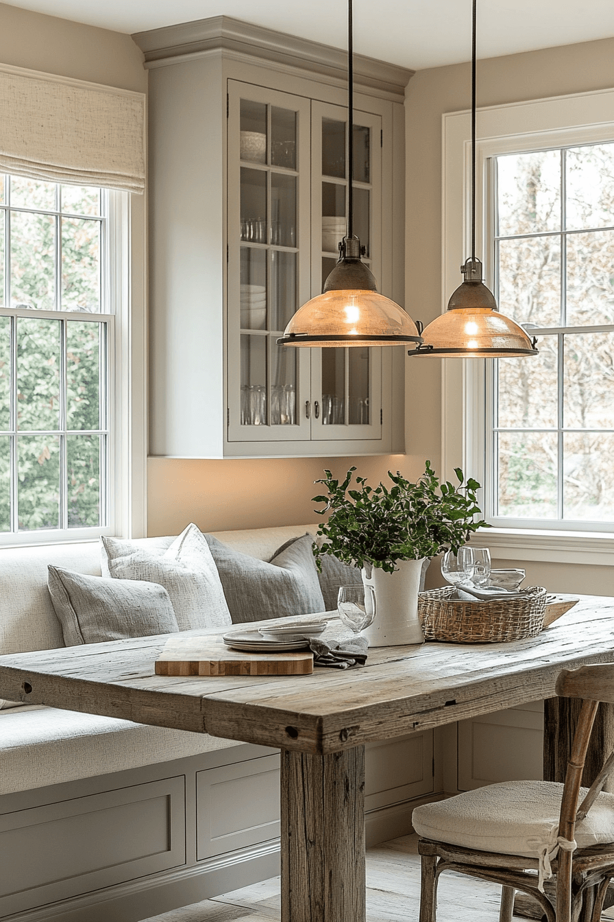 greige kitchen cabinets