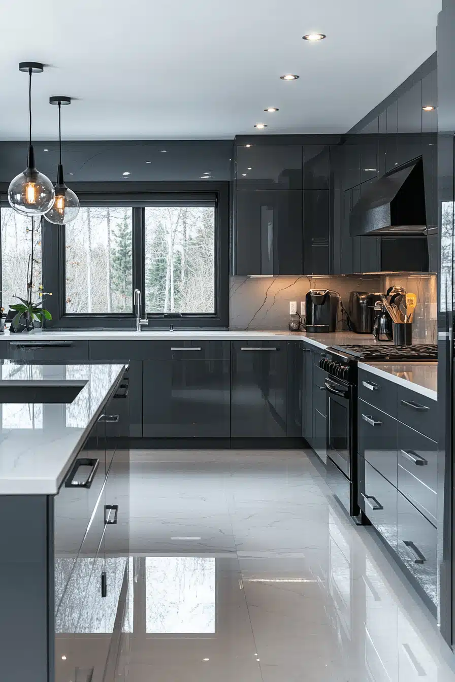 grey kitchen