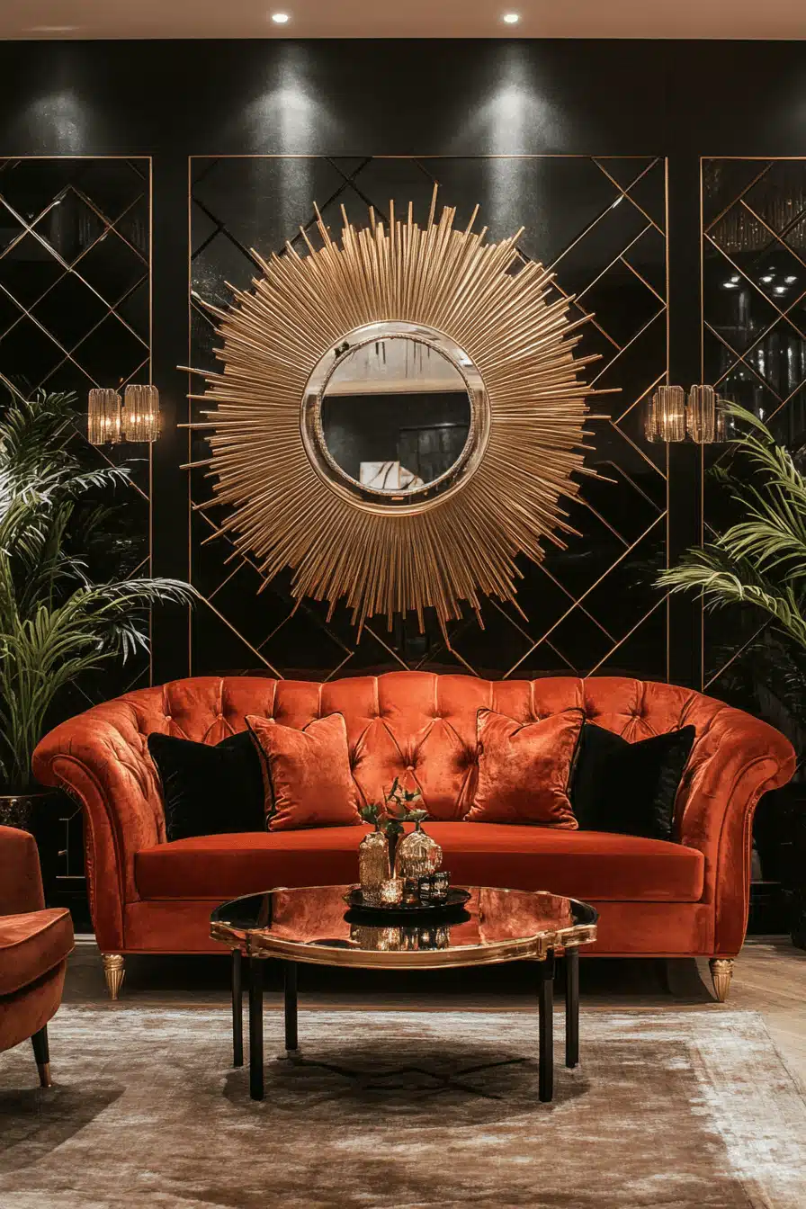 black and white living room decor