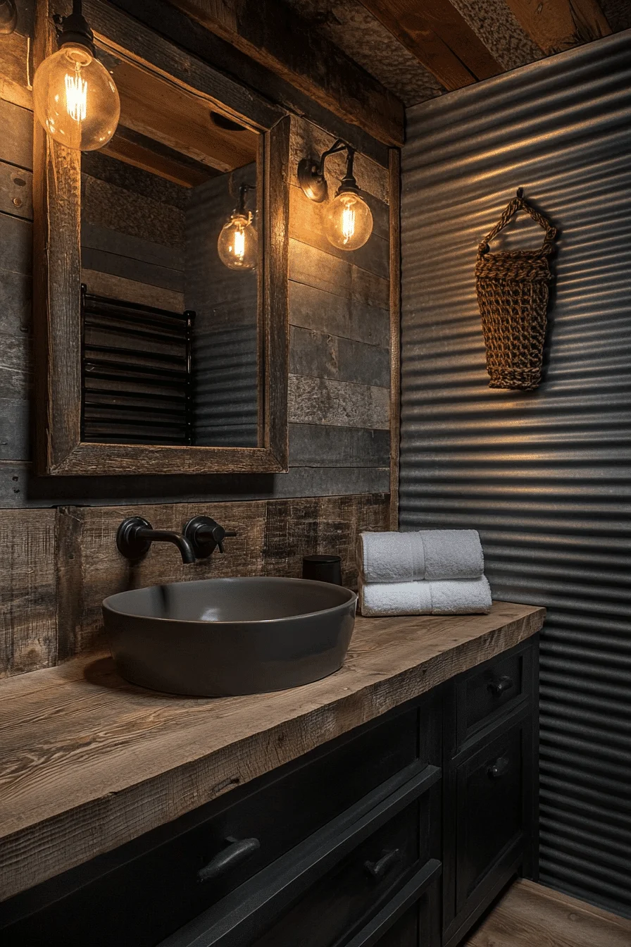 trapper cabin bathroom