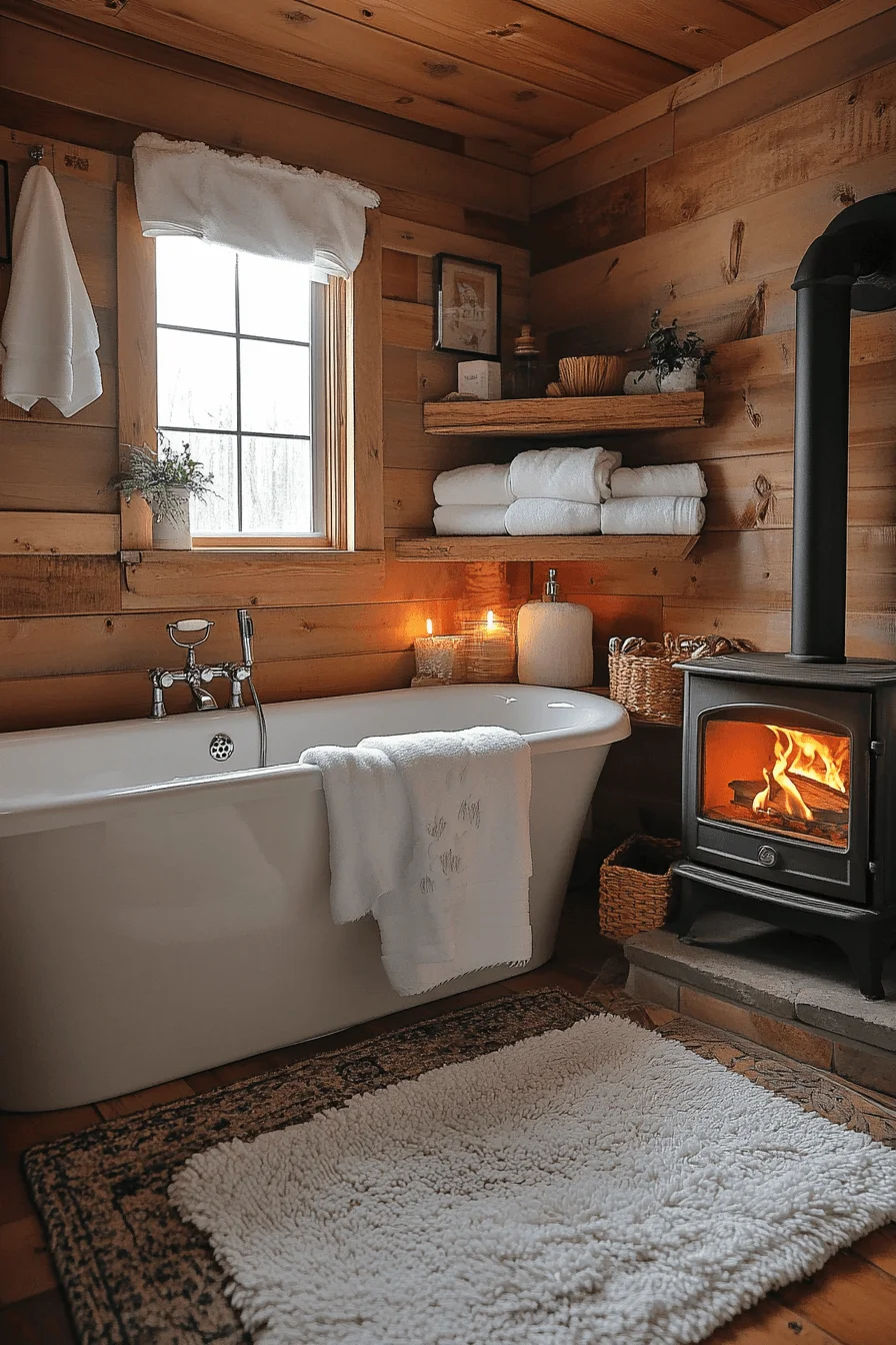 homesteader cabin bathroom