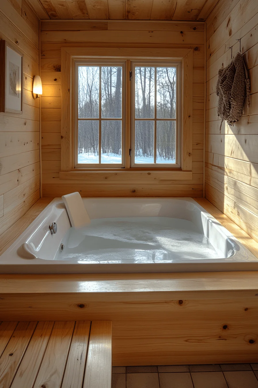 backwoods cabin bathroom