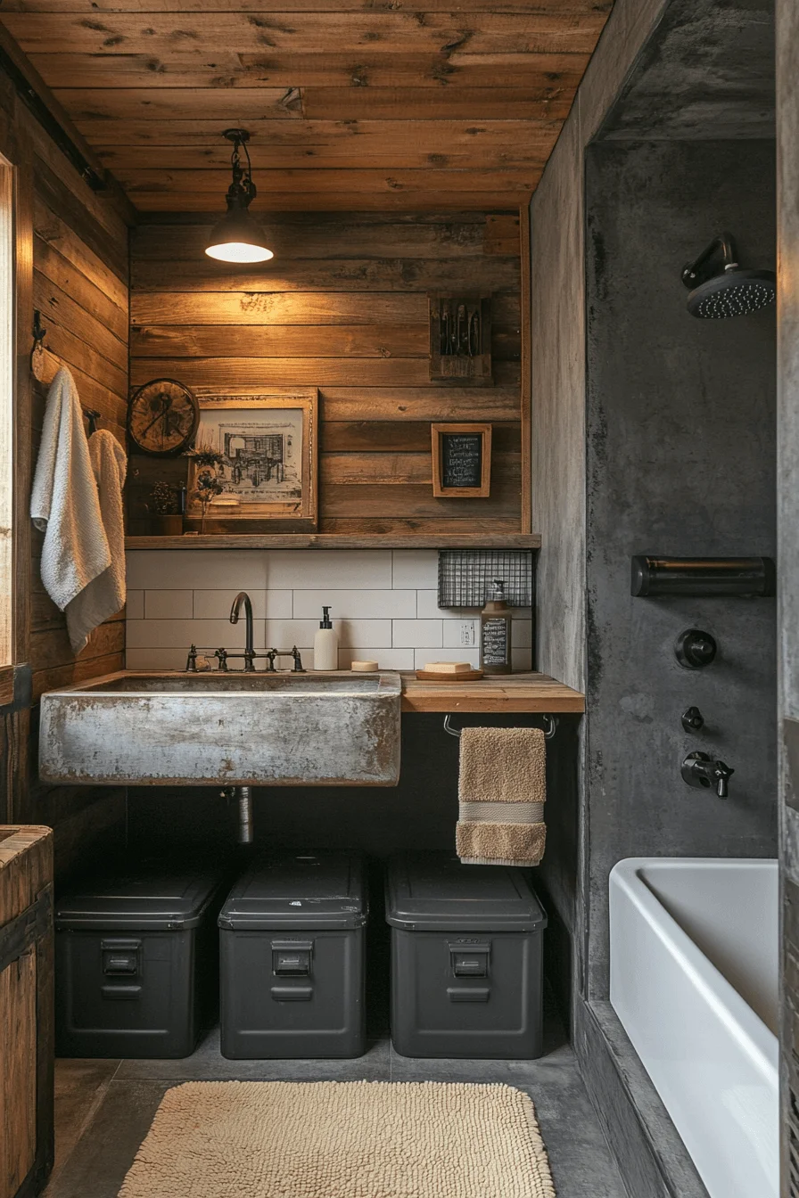 miner cabin bathroom