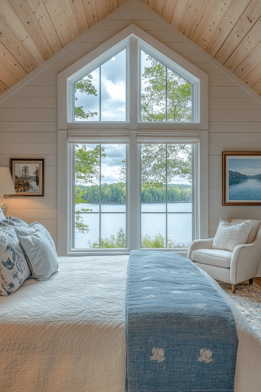 old cabin interior bedroom