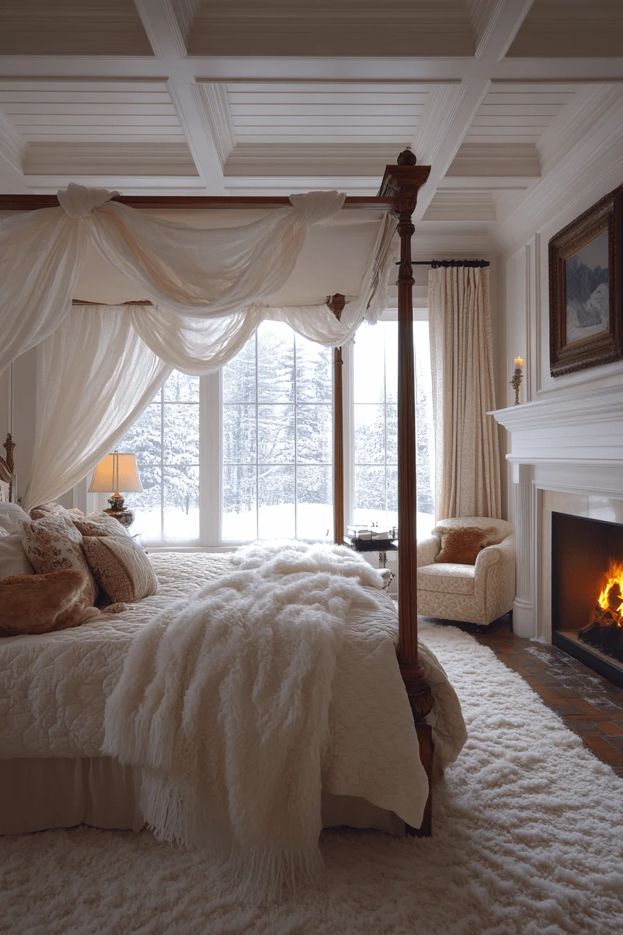 old cabin interior bedroom