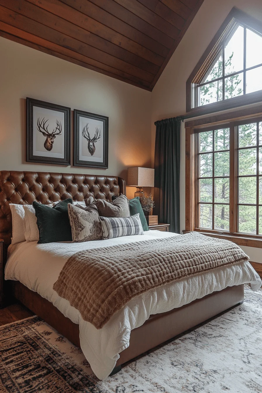 old cabin interior bedroom